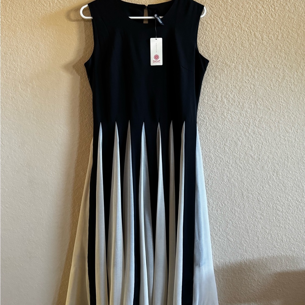 OASAP Black and White Maxi Dress